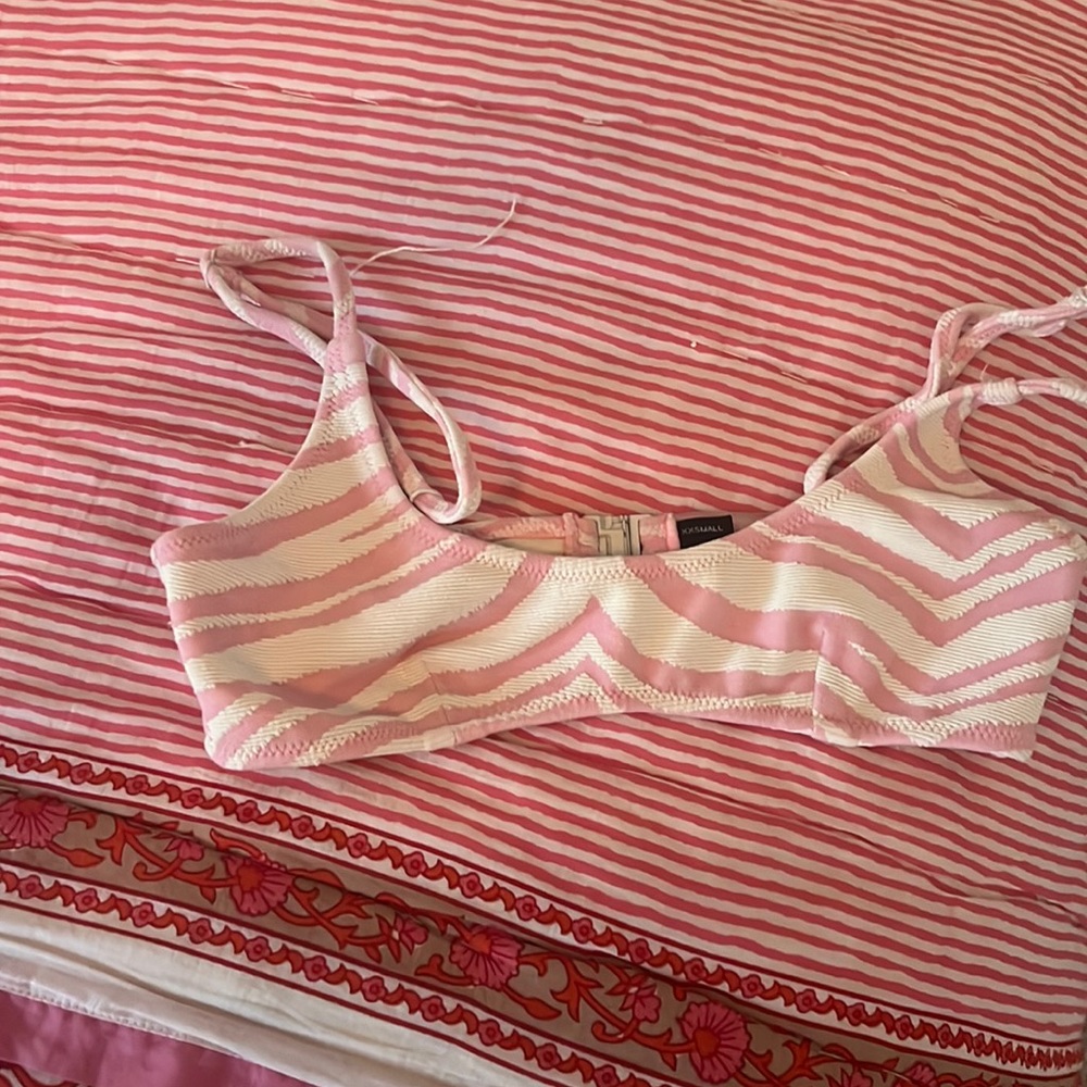 triangl pink zebra top maci